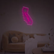 The Map Shape Of California LED Neon Sign