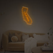 The Map Shape Of California LED Neon Sign