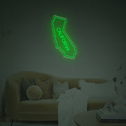 The Map Shape Of California LED Neon Sign