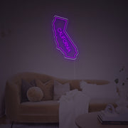 The Map Shape Of California LED Neon Sign