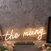 The Mung Yellow Neon Sign