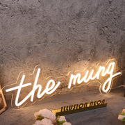 The Mung Yellow Neon Sign