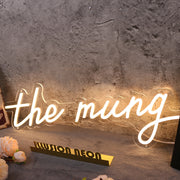 The Mung Yellow Neon Sign