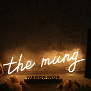 The Mung Yellow Neon Sign