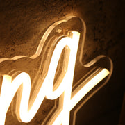 The Mung Yellow Neon Sign