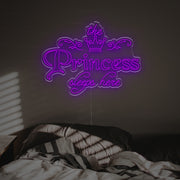 The Princess Sleeps Here LED Neon Sign