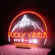 The Rocky Mountains Neon Sign