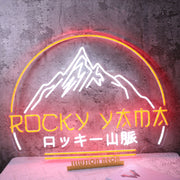 The Rocky Mountains Neon Sign