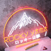 The Rocky Mountains Neon Sign