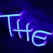 The Shop Blue Neon Sign