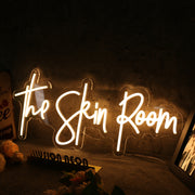 The Skin Room Yellow Neon Sign