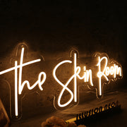 The Skin Room Yellow Neon Sign