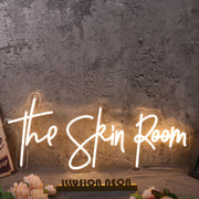 The Skin Room Yellow Neon Sign