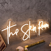 The Skin Room Yellow Neon Sign