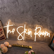 The Skin Room Yellow Neon Sign