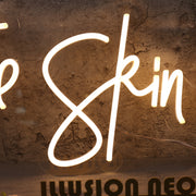 The Skin Room Yellow Neon Sign