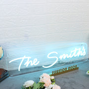 The Smith's Blue Neon Sign