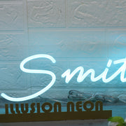 The Smith's Blue Neon Sign