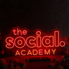 The Social Academy Red Neon Sign