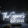 The Spears EST 2023 White Neon Sign