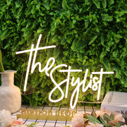 The Stylist Yellow Neon Sign