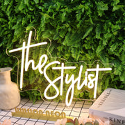 The Stylist Yellow Neon Sign