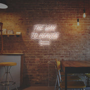 The Way To Heaven With Arrow LED Neon Sign