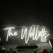 The Wolletts White Neon Sign