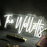 The Wolletts White Neon Sign