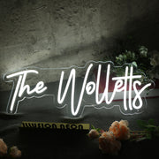 The Wolletts White Neon Sign