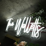 The Wolletts White Neon Sign