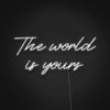 The World Is Yours Neon Sign