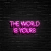 The World Is Yours Neon Sign