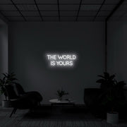 The World Is Yours Neon Sign