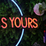 The World Is Yours Orange Neon Sign