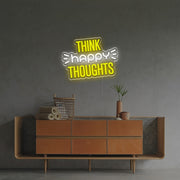 Think Happy Thoughts LED Custom Neon Sign