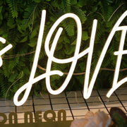 This Is Love Yellow Neon Sign