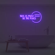 This Is Must Be The Place Neon Sign Custom Neon Sign Lights Night Lamp Led Neon Sign Light For Home Party