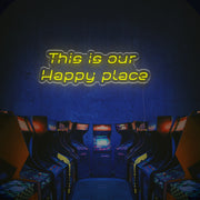 This Is Our Happy Place LED Neon Sign