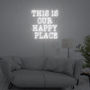 This Is Our Happy Place Neon Light Signs Custom Neon Sign For Wedding Bar Party Decoration