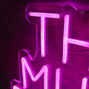 THIS MUST BE THE PLACE Purple Neon Sign