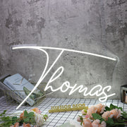 Thomas White Name Neon Sign