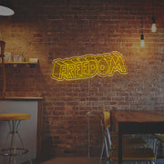 Three-Dimensional Freedom Word LED Neon Sign