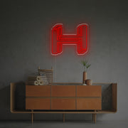 Three-Dimensional Letter H LED Neon Sign