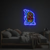 Three-Eyed Monster With Blue Suit LED Neon Acrylic Artwork