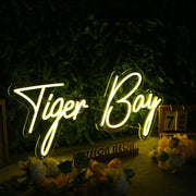 Tiger Bay Yellow Neon Sign