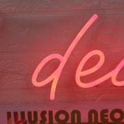 Til Death Red Neon Sign