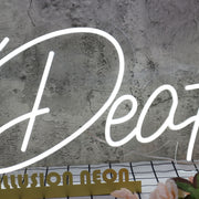 Til Death White Custom Neon Sign