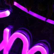 Time For Wine Purple Neon Sign