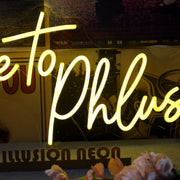 Time To Phlush Yellow Neon Sign